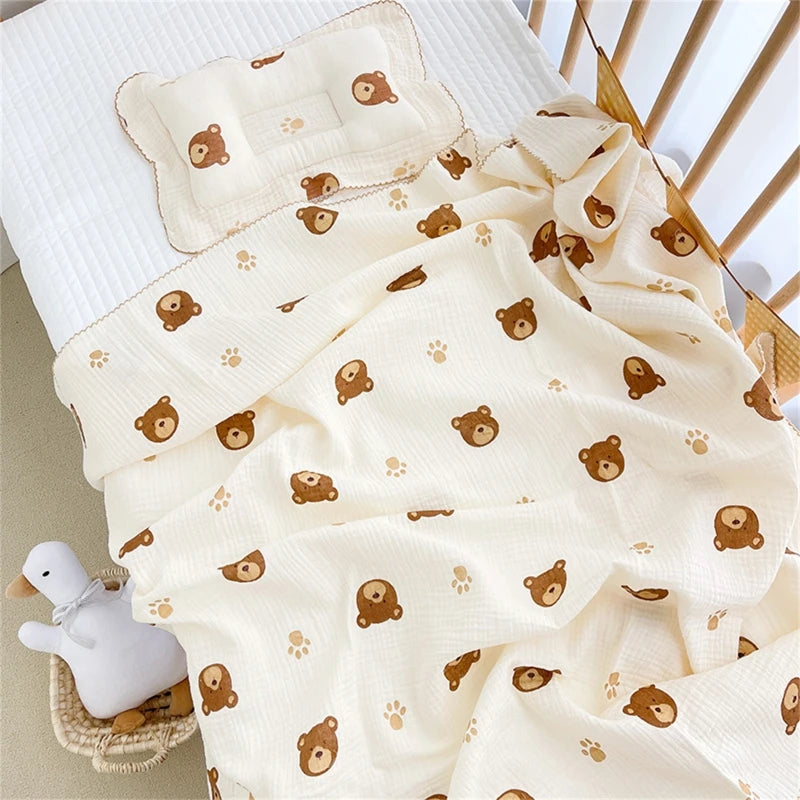 2-layer Swaddle Blanket Cotton Muslin Blanket
